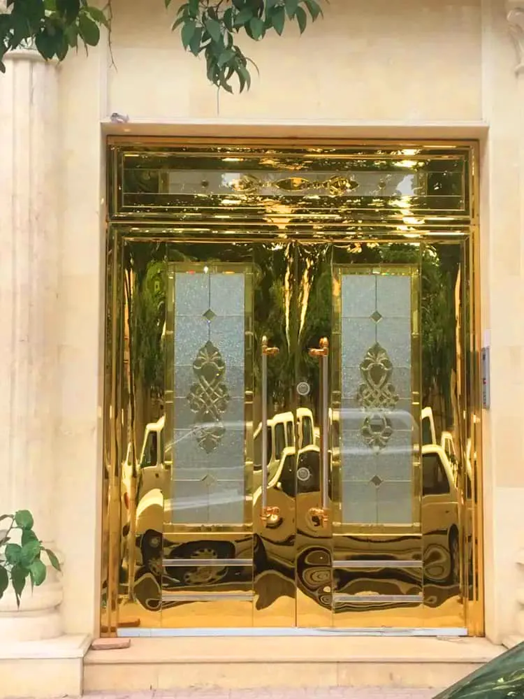 خرید بهترین انواع درب استیل طلایی با قیمت عالی